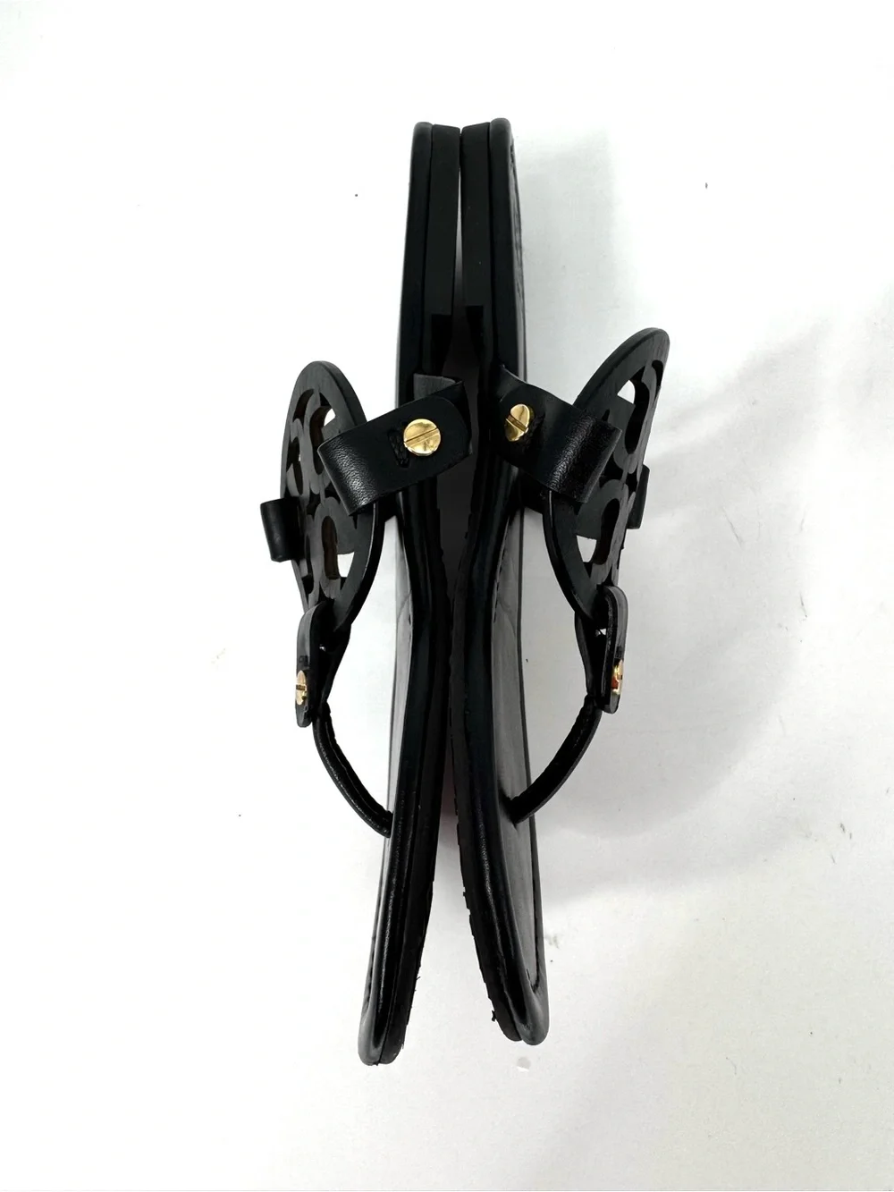 Tory Burch Miller Sandals Black Leather